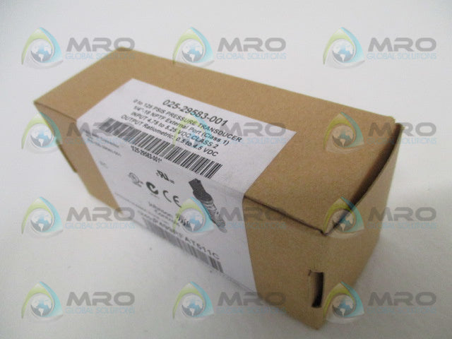 JOHNSON CONTROLS P499RFAT511C PRESSURE TRANSDUCER 0-125 PSI *FACTORY SEALED*