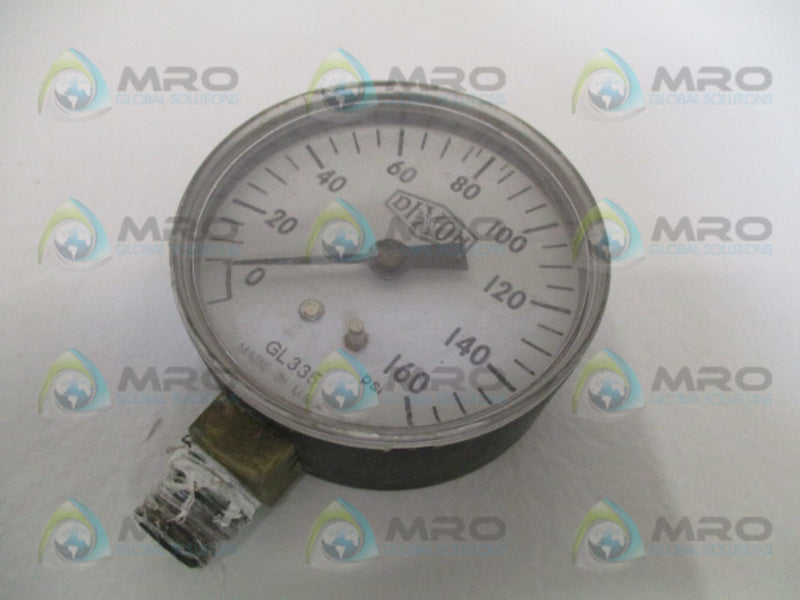 DIXON GL335 PRESSURE GAUGE 0-160 PSI  UNMP