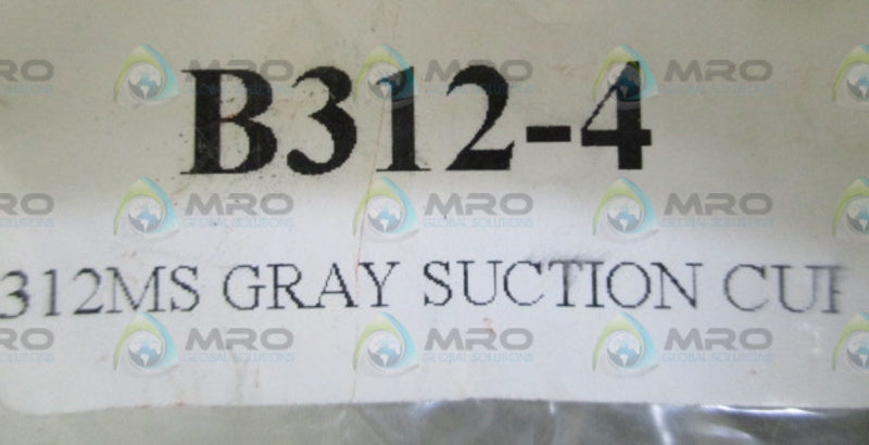 INDUSTRIAL MRO B312-4 GRAY SUCTION CUP *NEW NO BOX*