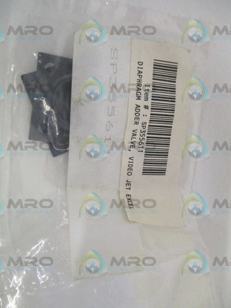 VIDEOJET SP355611 ADDER VALVE DIAPHRAGM (PK OF 2) * NEW IN FACTORY BAG *