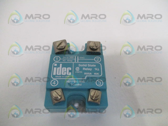 IDEC RSSA40A SOLID STATE RELAY 90-280VAC *USED*