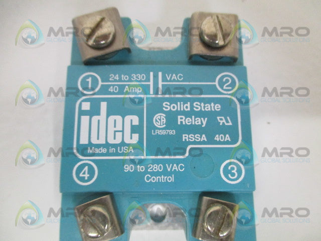 IDEC RSSA40A SOLID STATE RELAY 90-280VAC *USED*