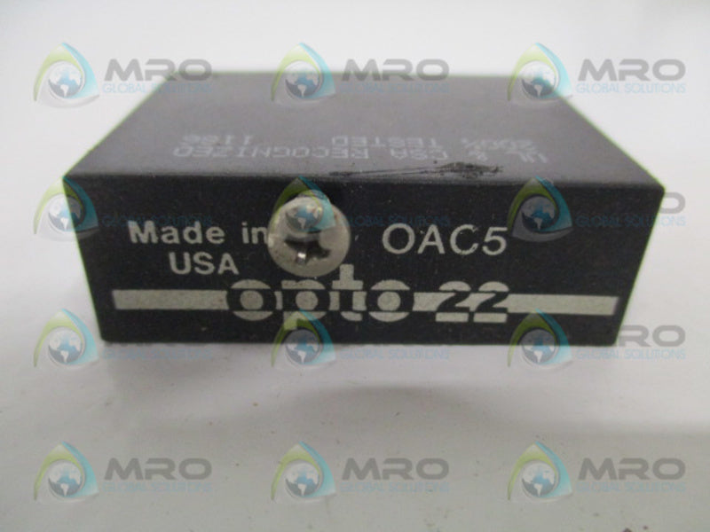 OPTO 22 OAC5 OUTPUT MODULE * USED *