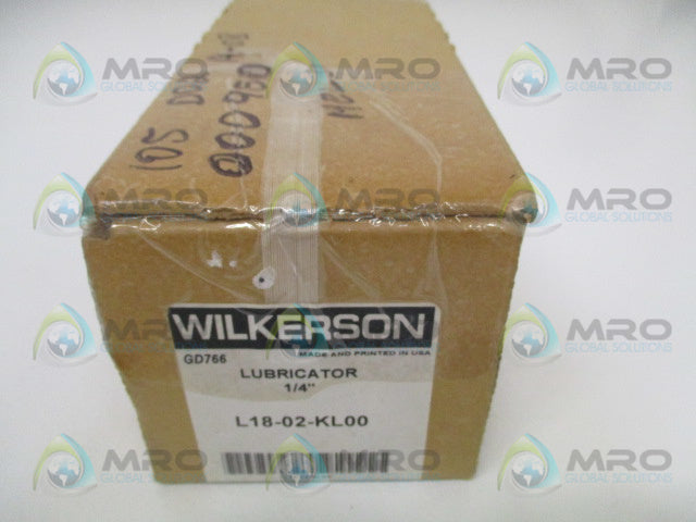 WILKERSON L18-02-KL00 LUBRICATOR 1/4" *NEW IN BOX*