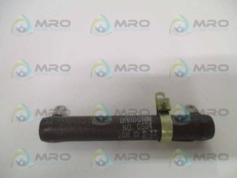 OHMITE 0584 RESISTOR 20,000 OHMS *NEW NO BOX*
