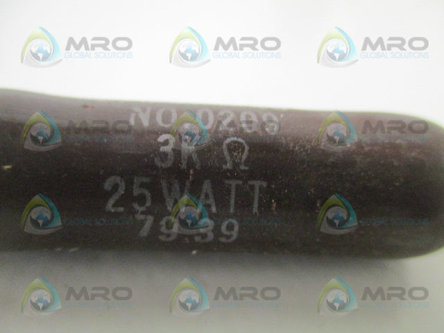 OHMITE 0209 270-25K-40 RESISTOR 3,000 OHMS *NEW NO BOX*