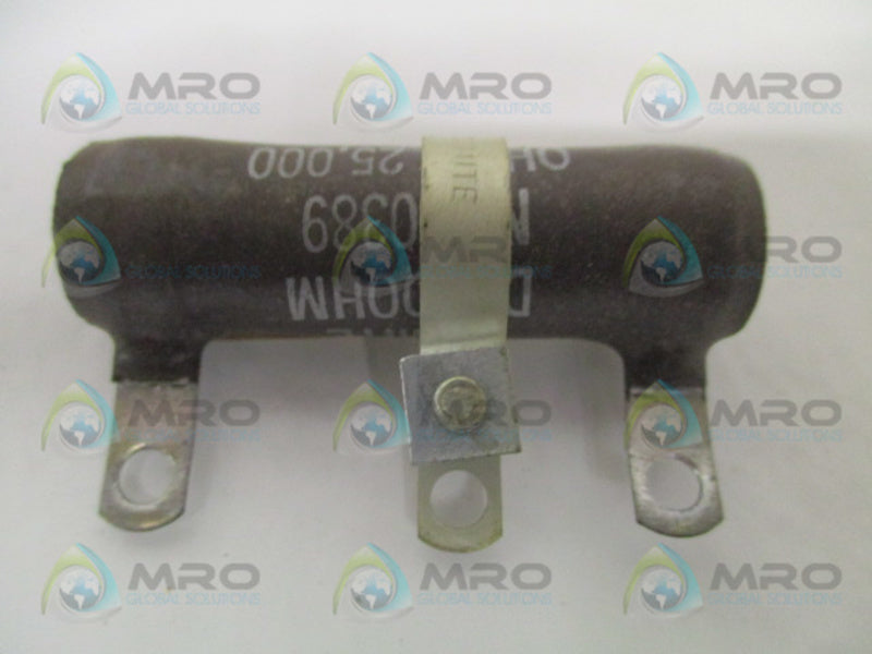 OHMITE 0389 RESISTOR 25,000 OHMS *NEW NO BOX*