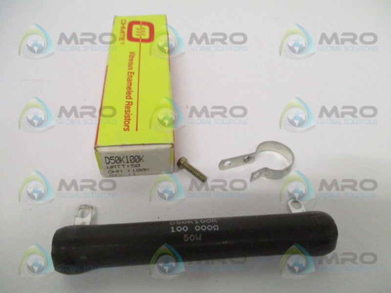 OHMITE D50K100K RESISTOR 100,000 OHMS *NEW IN BOX*