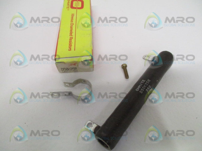 OHMITE D50K25R RESISTOR 25 OHMS *NEW IN BOX*