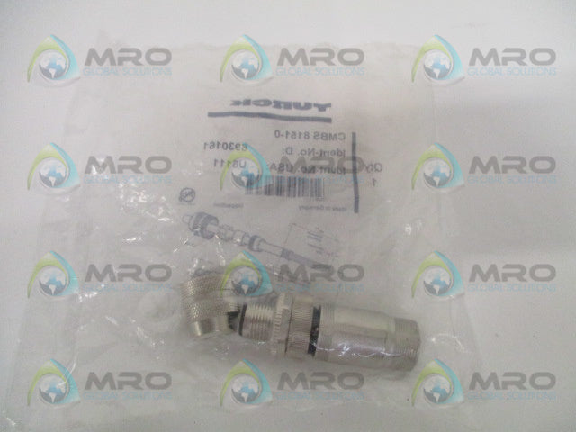 TURCK CMBS8151-0 SENSOR CONNECTOR *NEW IN FACTORY BAG*