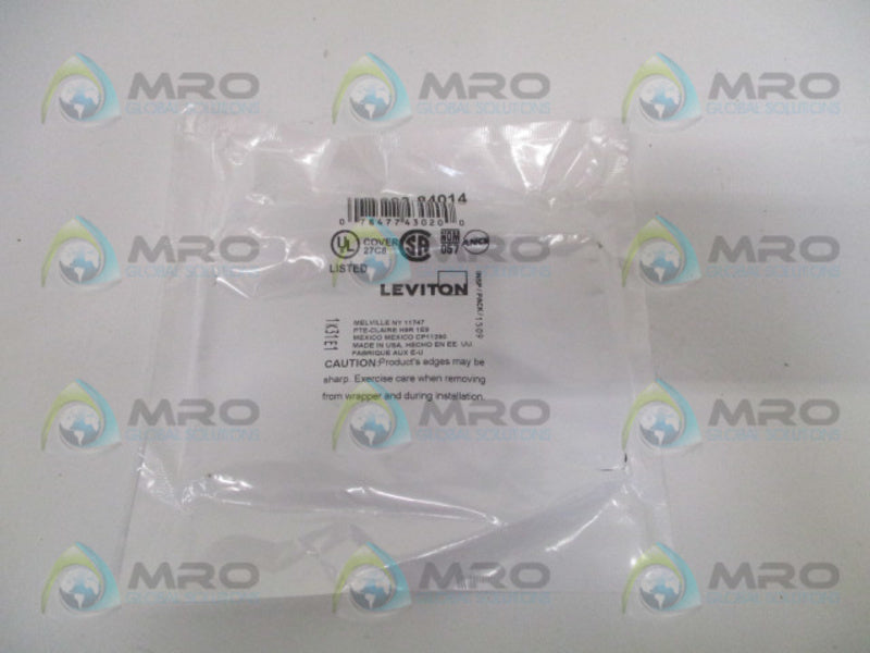 LEVITON 003-84014 BLANK WALL PLATE *NEW IN FACTORY BAG*