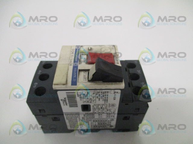 TELEMECANIQUE GV2ME10 CIRCUIT BREAKER 4-6.3A *USED*