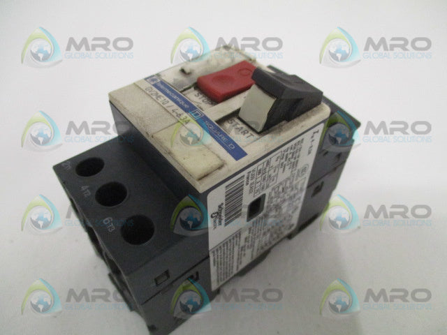 TELEMECANIQUE GV2ME10 CIRCUIT BREAKER 4-6.3A *USED*