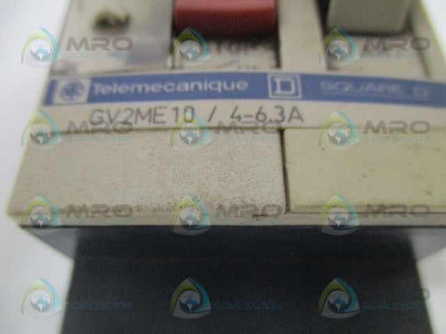 TELEMECANIQUE GV2ME10 CIRCUIT BREAKER 4-6.3A *USED*