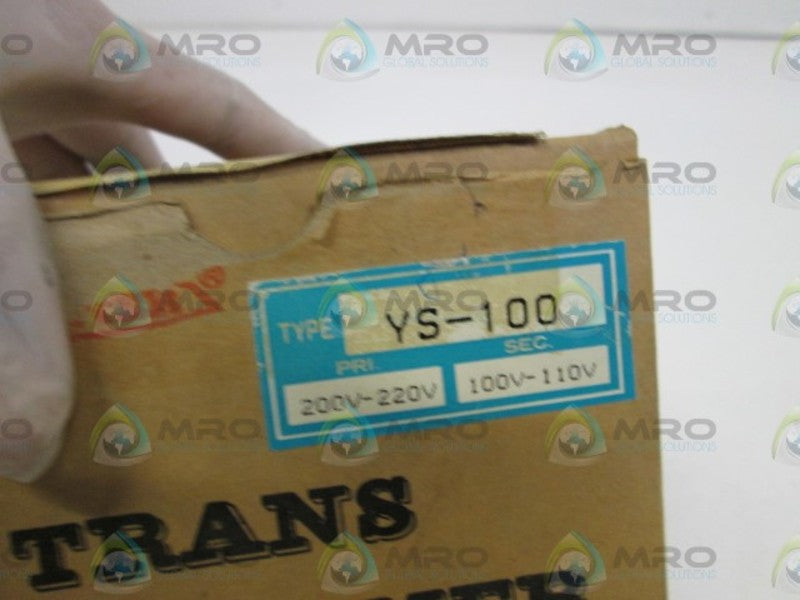 CONTER / AIHARA ELECTRIC TRANSFORMER 200V-220V YS-100  NSMP