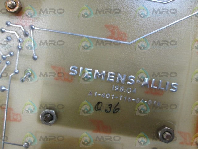 SIEMENS PC BOARD A1-401-116-04-016 *USED*