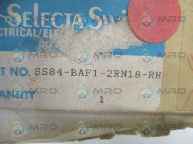 SELECTA SS84-BAF1-2RN18-RH LIMIT SWITCH *NEW IN BOX*