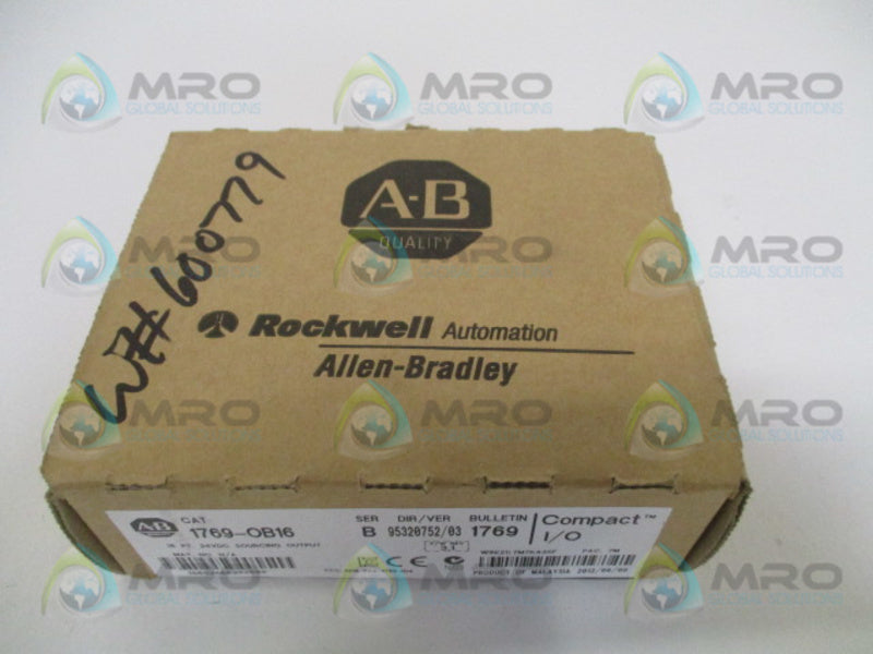 ALLEN BRADLEY 1769-OB16 SER. B F/W 3.1 DATE: 2012 * FACTORY SEALED *