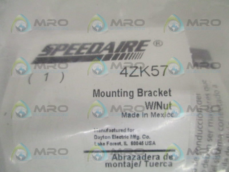 SPEEDAIRE 4ZK57 MOUNTING BRACKET *NEW IN FACTORY BAG*