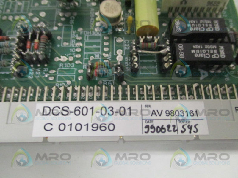 INDUSTRIAL MRO DCS-601-03-01 8095252 CARD MODULE *NEW NO BOX*