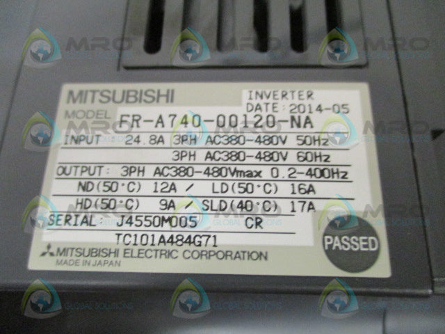MITSUBISHI A700 FR-A740-00120-NA INVERTER DRIVE *NEW NO BOX*