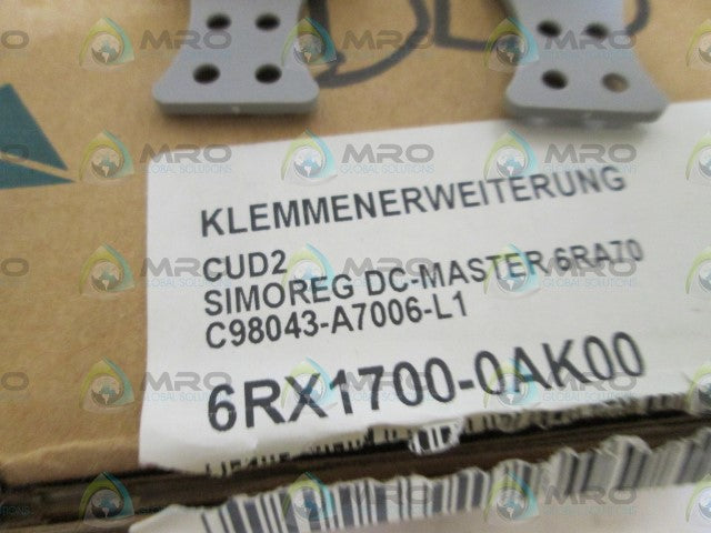 SIEMENS TERMINAL BOARD 6RX1700-0AK00 *NEW IN BOX*