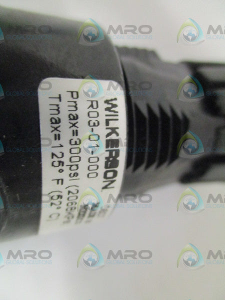 WILKERSON R03-01-000 AIR REGULATOR 1/8" *USED*