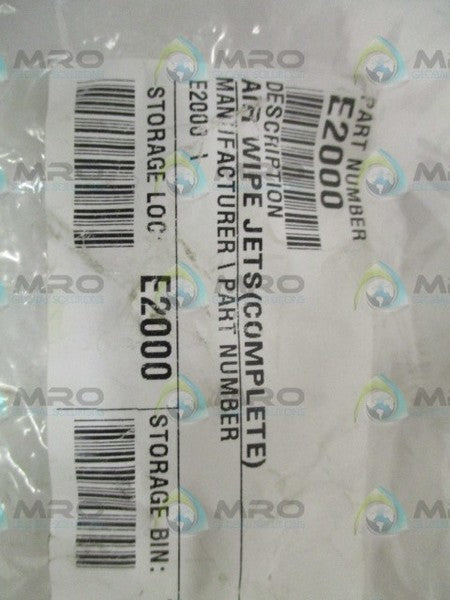 INDUSTRIAL MRO E2000 AIR WIPE JET *NEW NO BOX*
