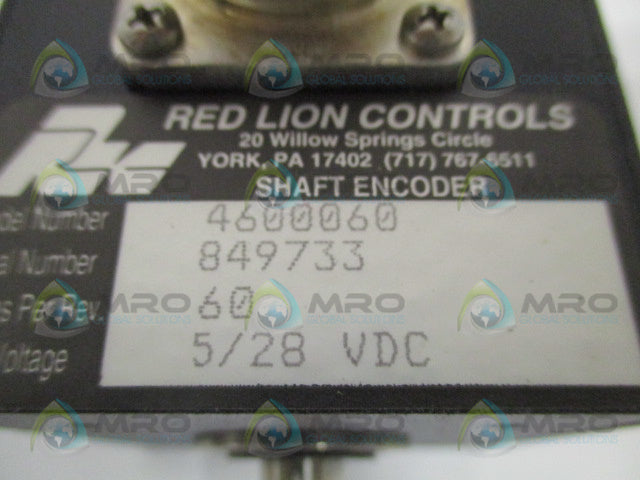 RED LION CONTROLS 4600060 SHAFT ENCODER *NEW IN BOX*