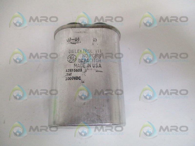 GENERAL ELECTRIC A28F5603 CAPACITOR 2000VDC *USED*