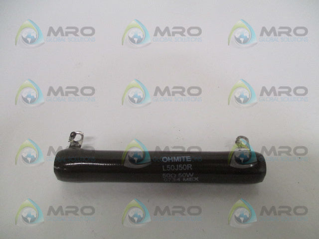 OHMITE L50J50R RESISTOR 50 OHMS *USED*