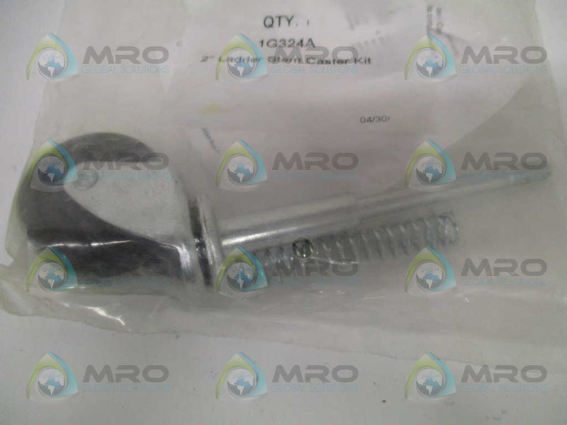 INDUSTRIAL MRO 1G324A LADDER STEM CASTER KIT 2" * NEW IN FACTORY BAG *