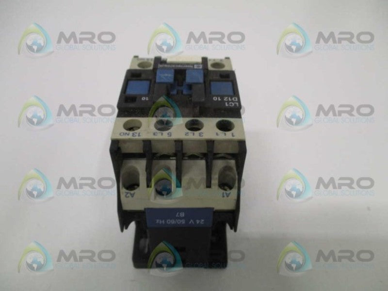 TELEMECANIQUE LC1D1210B7 CONTACTOR 24V *USED*