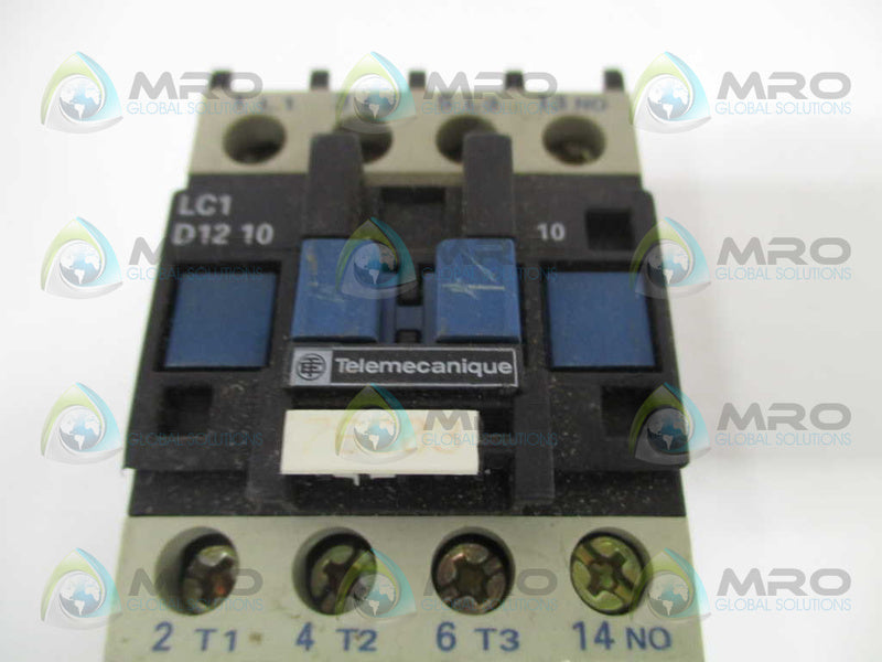 TELEMECANIQUE LC1D1210B7 CONTACTOR 24V *USED*