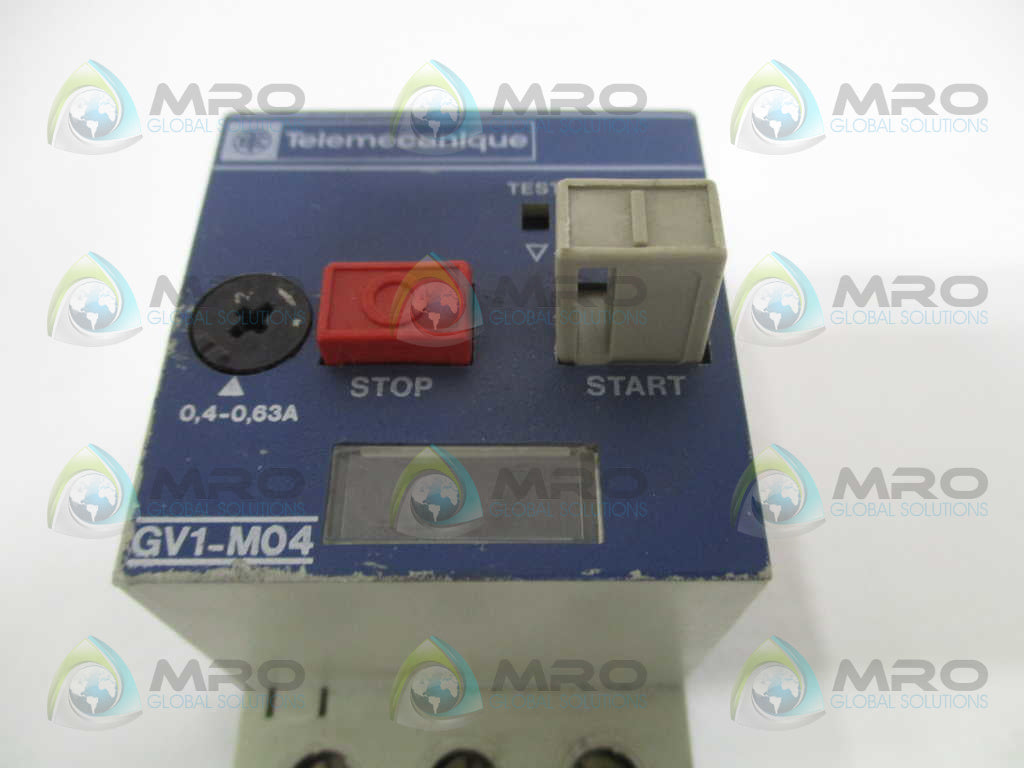 TELEMECANIQUE GV1-M04 CIRCUIT BREAKER 0,4-0,63A *USED*