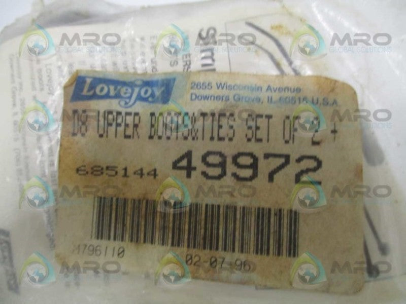 LOVEJOY 68514449972 UPPER BOOTS & TIES (PKG OF 2) * NEW IN FACTORY BAG *