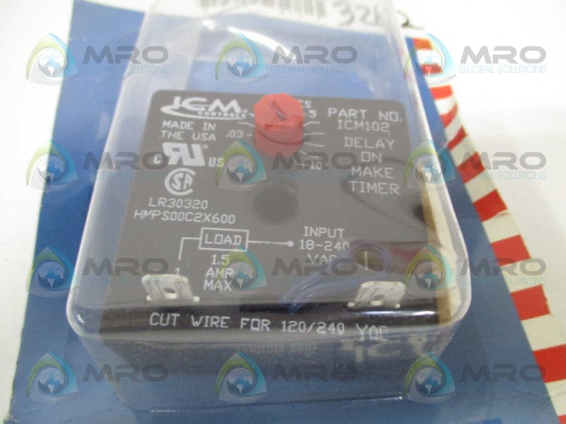 ICM ICM102B DELAY ON MAKE TIMER 10MIN *NEW IN ORIGINAL PACKAGE*
