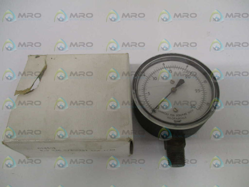 MARSH BELLOFRAM G24501 PRESSURE GAUGE 0-30 OZSI *NEW IN BOX*