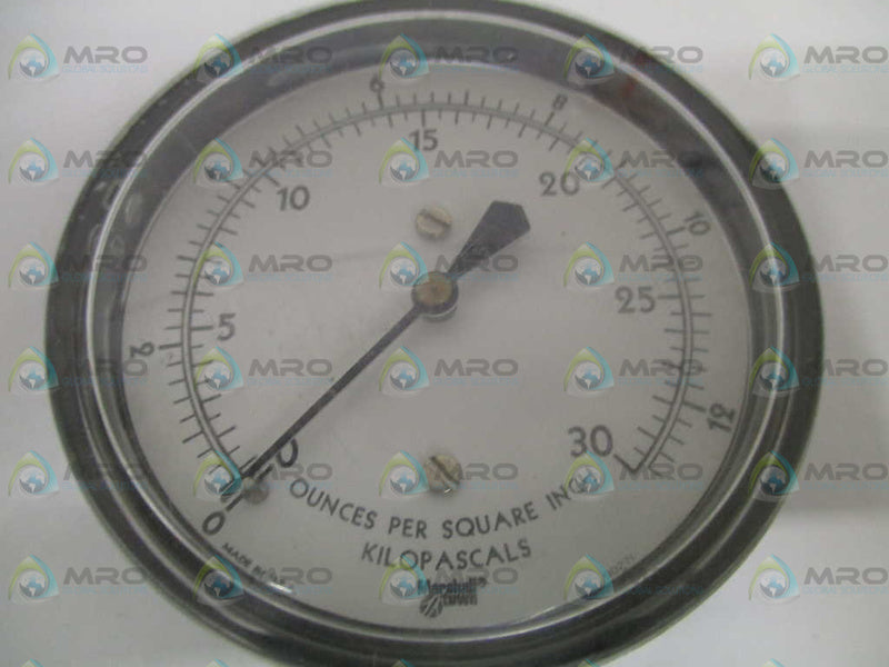 MARSH BELLOFRAM G24501 PRESSURE GAUGE 0-30 OZSI *NEW IN BOX*