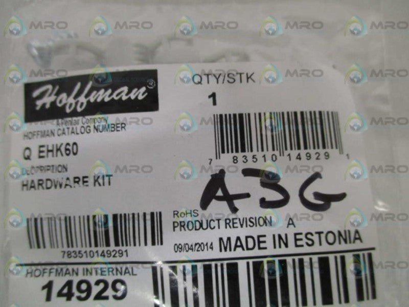 HOFFMAN QEHK60 HARDWARE KIT *NEW IN FACTORY BAG*