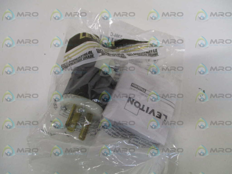 LEVITON 5366-C STRAIGHT BLADE PLUG *NEW IN FACTORY BAG*