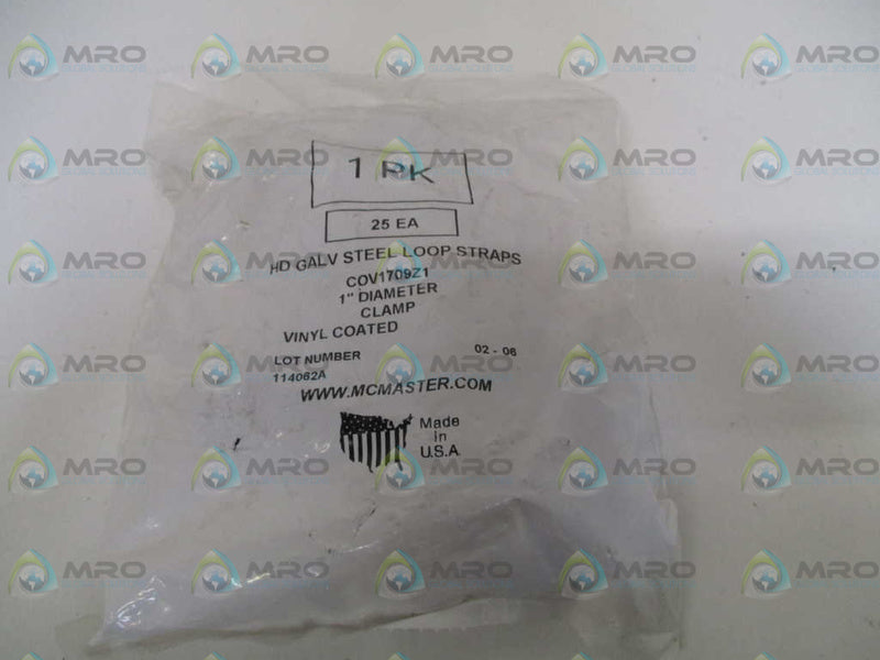 INDUSTRIAL MRO COV1709Z1 1" DIAMETER CLAMP (PKG OF 25) *NEW IN FACTORY BAG*