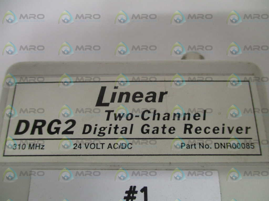 LINEAR DRG2 DNR00085 TWO-CHANNEL DIGITAL GATE RECEIVER *USED*