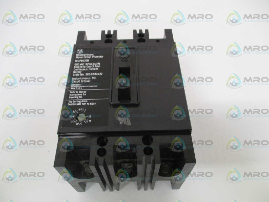 WESTINGHOUSE MCP0322R CIRCUIT BREAKER 3A *NEW IN BOX*