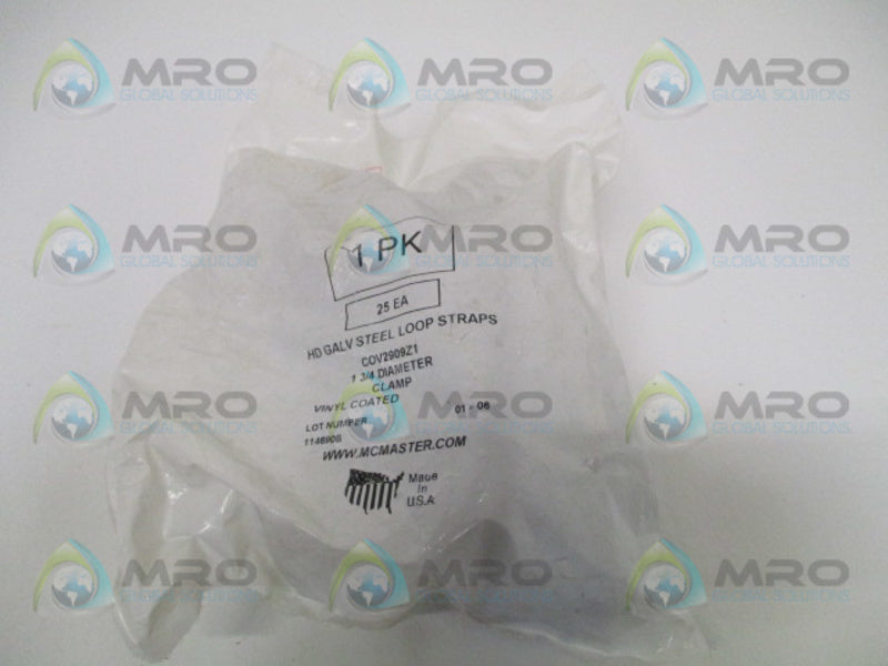 INDUSTRIAL MRO COV2909Z1 LOOP STRAPS 1-3/4" (PKG OF 25) *NEW IN FACTORY BAG*