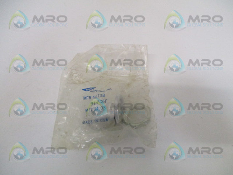 WIRE-PRO 91-PC6F FEMALE MICROPHONE CONNECTOR * NEW IN FACTORY BAG *