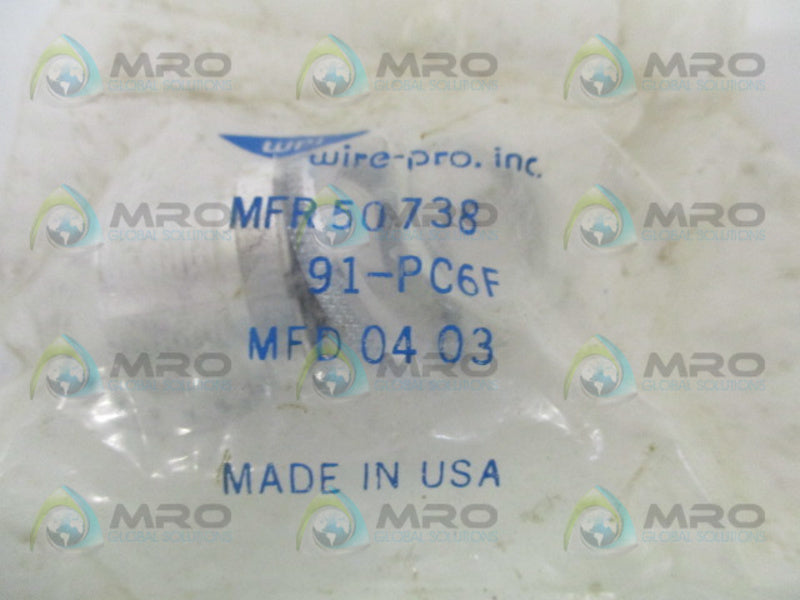 WIRE-PRO 91-PC6F FEMALE MICROPHONE CONNECTOR * NEW IN FACTORY BAG *