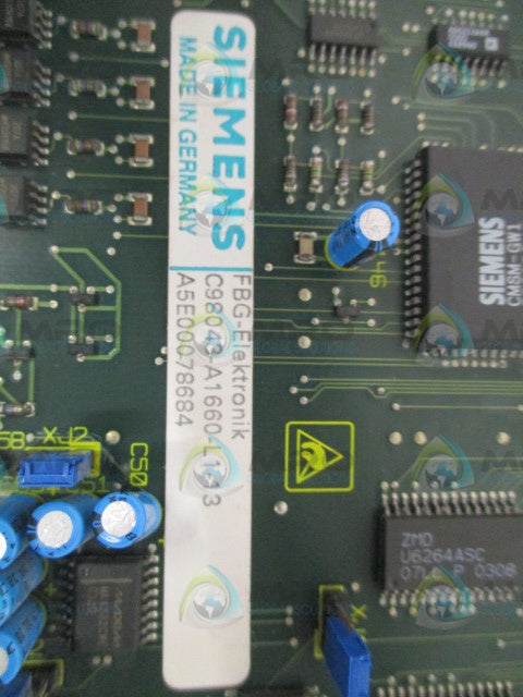 SIEMENS C98043-A1660-L1-13 SPEED CONTROL BOARD *USED*