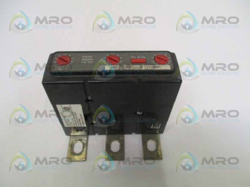 WESTINGHOUSE JT3200T THERMAL MAGNETIC TRIP UNIT 200A *USED*