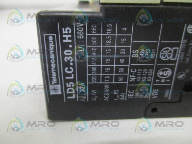 TELEMECANIQUE INTEGRAL 32 LD5-LC030 MOTOR STARTER 100/110-120V *USED*
